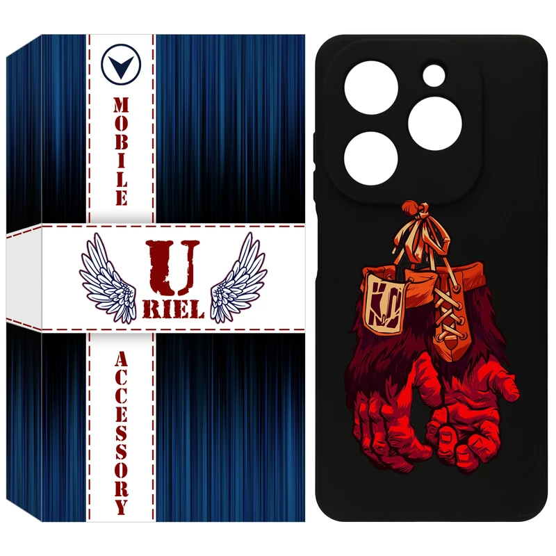 کاور یوریل مدل KSH کد 77 طرح دستکش مناسب برای گوشی موبایل تکنو Spark 20 / Spark Go 2024