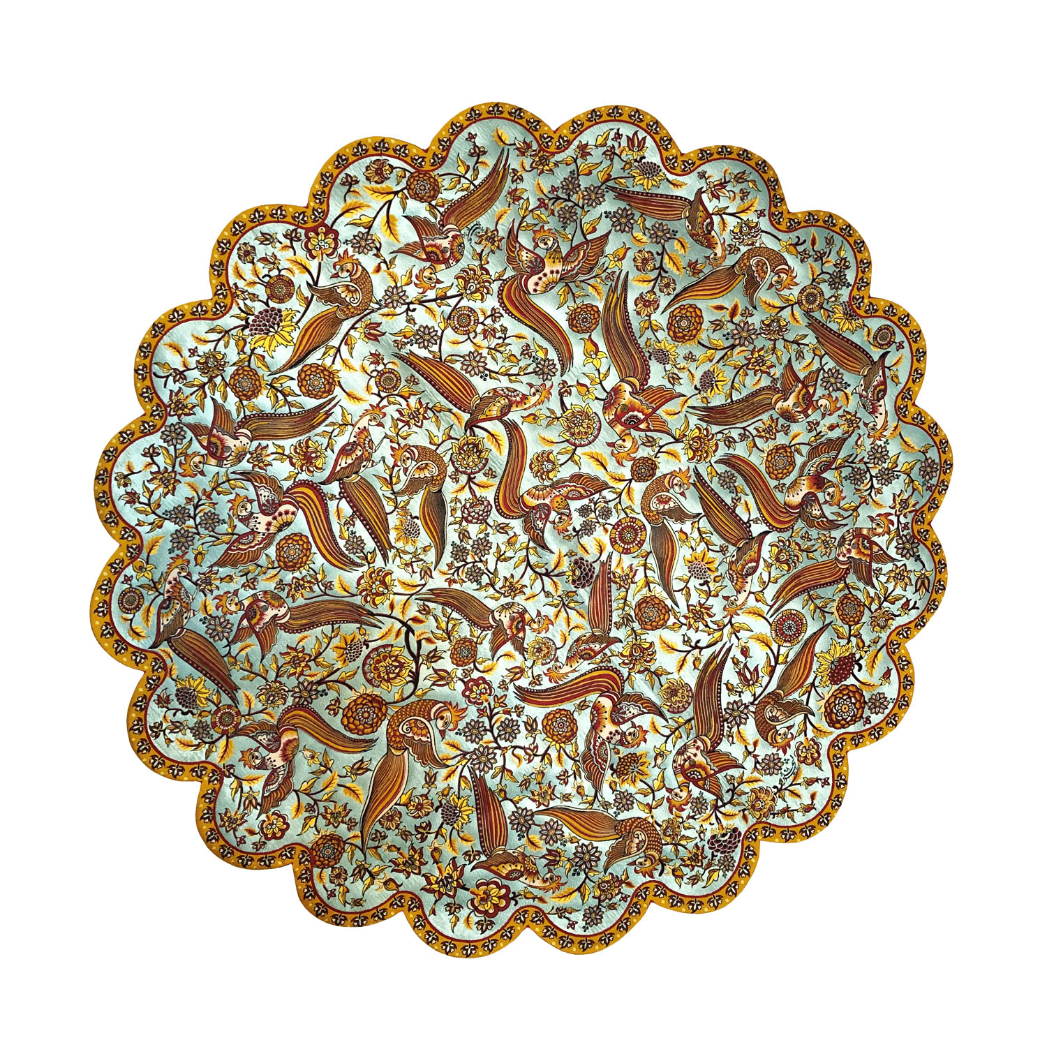 رومیزی ترمه ابریشمی طرح سیمرغ مدل Sa-01 
