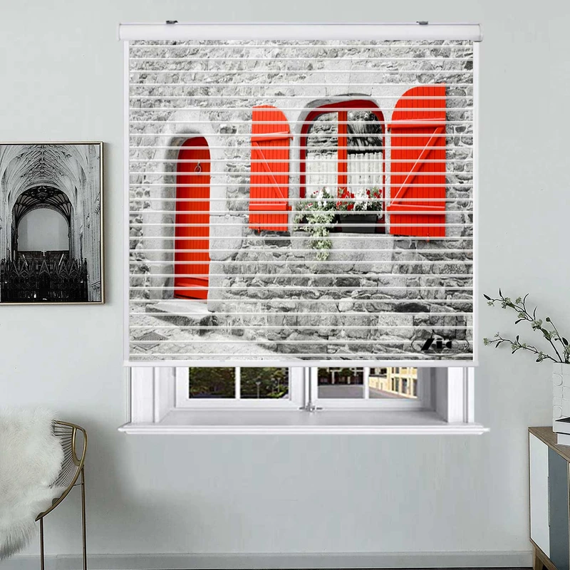 پرده زبرا زیو مدل سیلوئت L-5069 سایز 150x150 سانتی متر