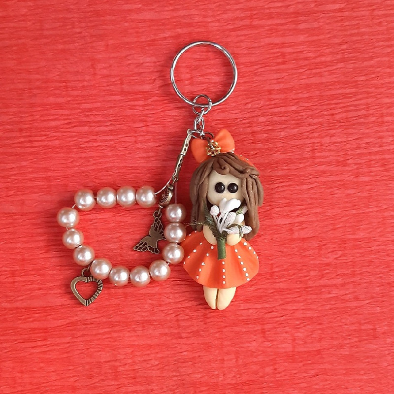 جاکلیدی دخترانه مدل دخترک ناز کد 1511 جاکلیدی دخترانه مدل دخترک ناز کد 1511