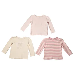 تی شرت آستین بلند نوزادی لوپیلو مدل 001  مجموعه 3 عددی