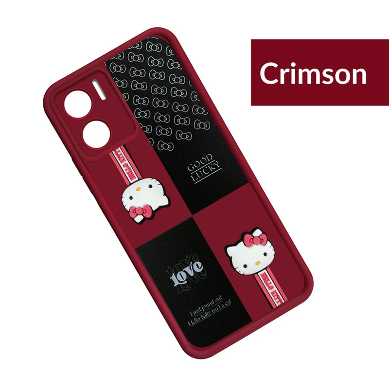 کاور موفی مدل Silicone Puffer Hello Kitty Strap مناسب برای گوشی موبایل شیائومی Redmi Note 11E به همراه بند