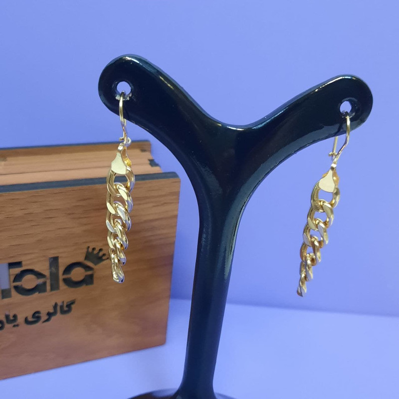 گوشواره طلا 18 عیار زنانه گالری یارطلا مدل ART کد AGZK