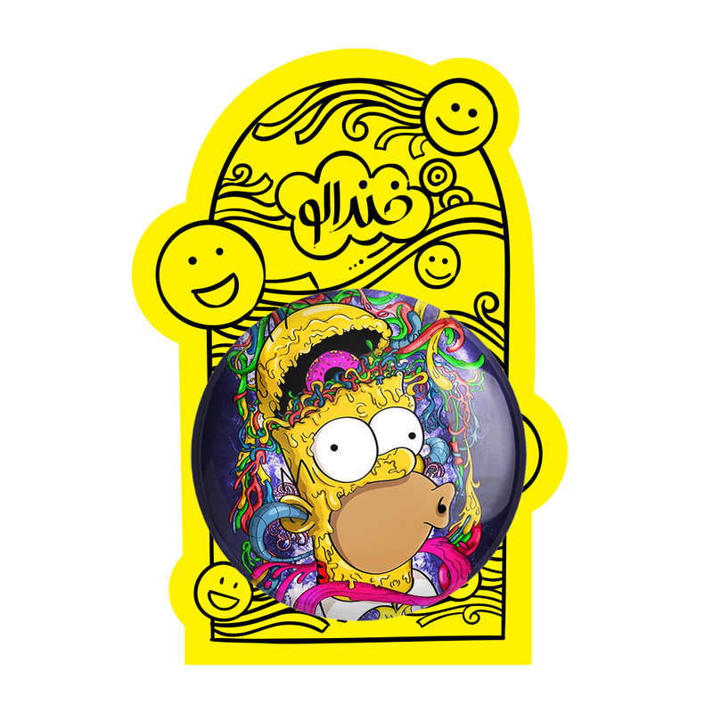 آینه جیبی خندالو مدل سیمپسون ها The Simpsons  کد 3375