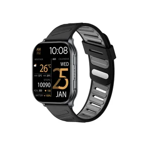 Glorimi Alpha 53mm Smart Watch With Silicon Band