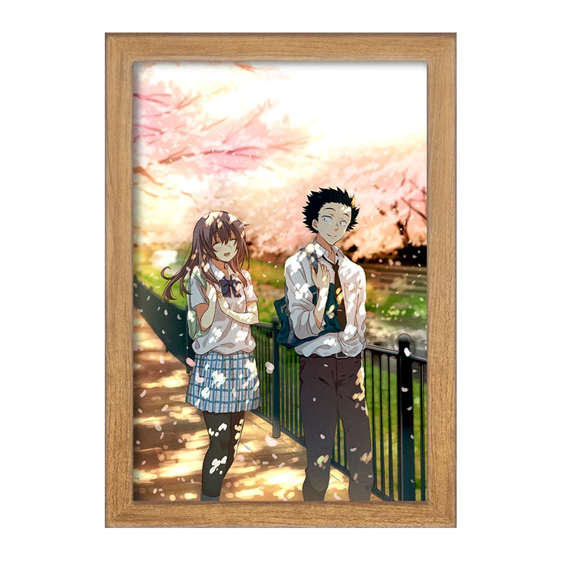 تابلو خندالو مدل شوکو نیشیمیا و شویا ایشیدا انیمه سایلنت ویس A Silent Voice  کد 15800