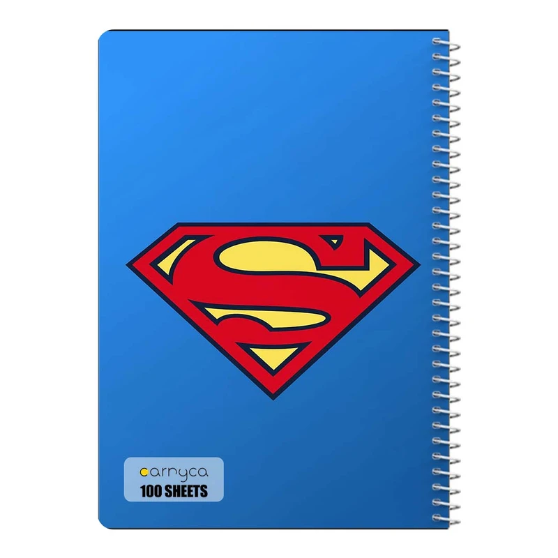 دفتر مشق 100 برگ سیمی کارنیکا طرح سوپرمن Superman کد 64428