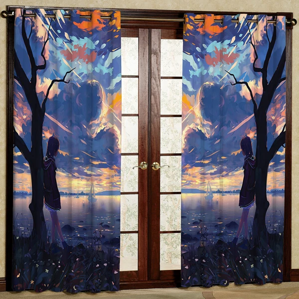 پرده مدل مخمل پانچی کد 6920 سایز 280x140 سانتی متر