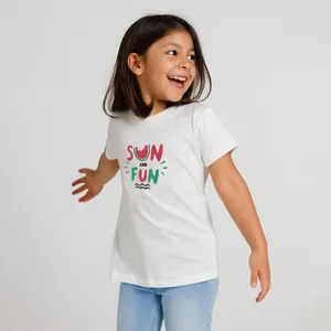 تی شرت آستین کوتاه دخترانه ایزی دو مدل 100489