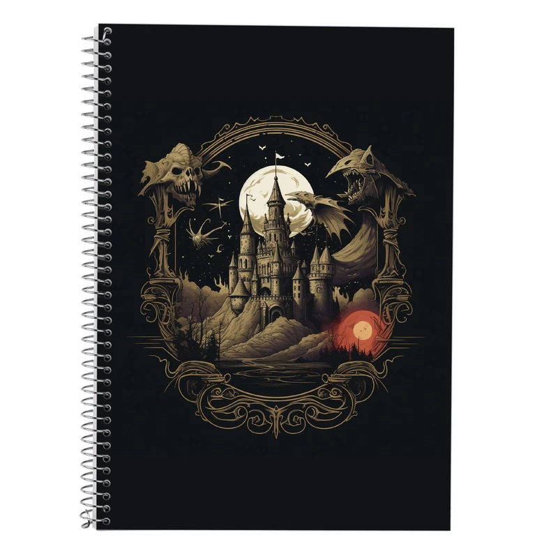 دفتر زبان 50 برگ مدوپد مدل سه خط طرح  ارباب حلقه ها The Lord of the Rings کد DF3011
