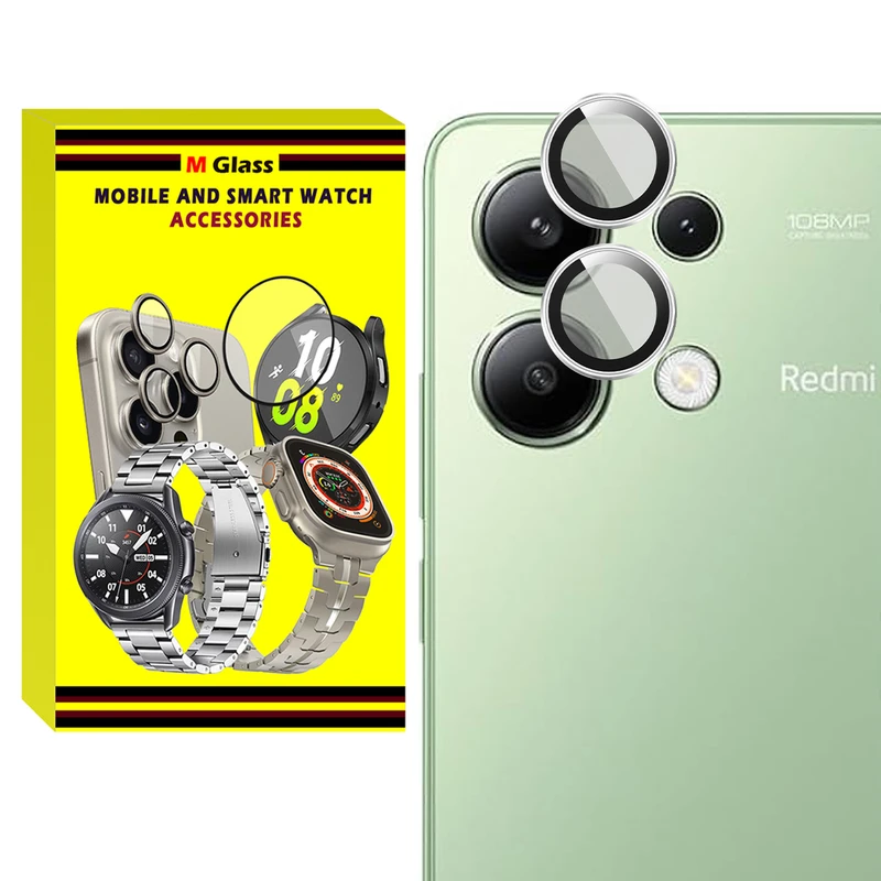 محافظ لنز دوربین فلزی ام‌گلس مدل RNG MTL MG مناسب برای گوشی موبایل شیائومی Redmi Note 13 4G