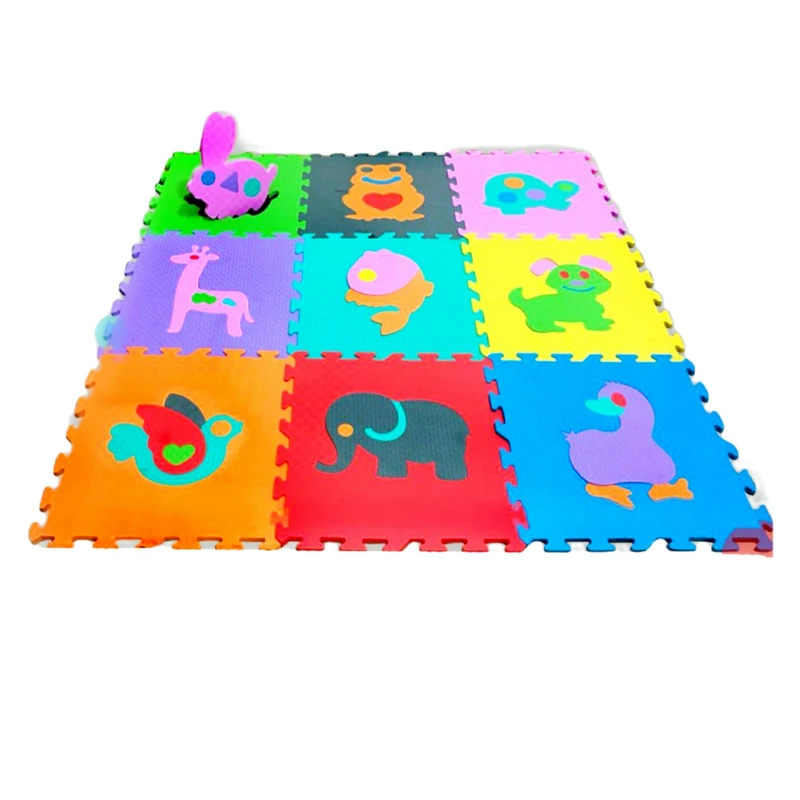 کفپوش تاتامی مدل حیوانات بسته ۹ عددی