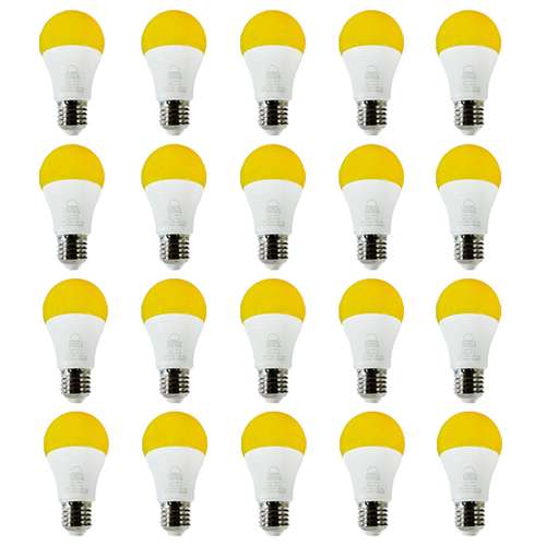 لامپ ال ای دی 9 وات بروکس مدل BRX رنگی پایه E27 بسته 20 عددی