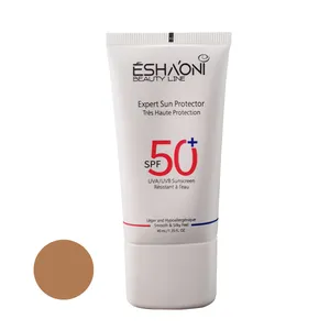 فلوئید ضد آفتاب رنگی اشااونی SPF50 مدل 02 مناسب پوست های چرب و آکنه دار حجم 40 میلی‌لیتر