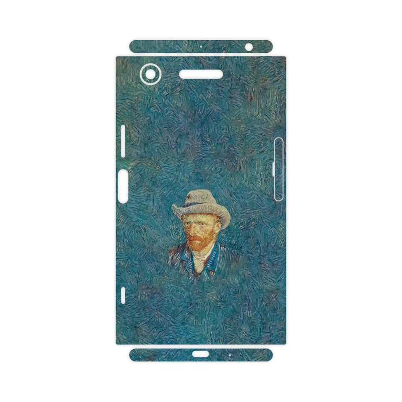 برچسب پوششی ماهوت مدل Self portrait with a gray felt hat-FullSkin مناسب برای گوشی موبایل سونی Xperia XZ1