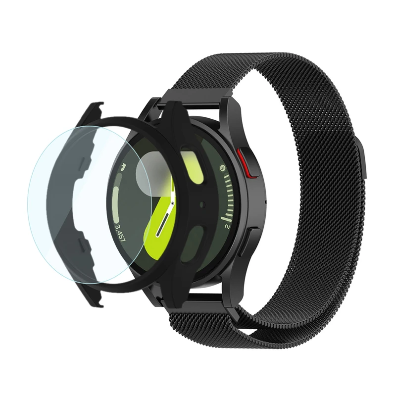 بند آلتیمیت شیلد مدل Milan GRD مناسب برای ساعت هوشمند سامسونگ Galaxy Watch 6 Classic 47mm به همراه کاور