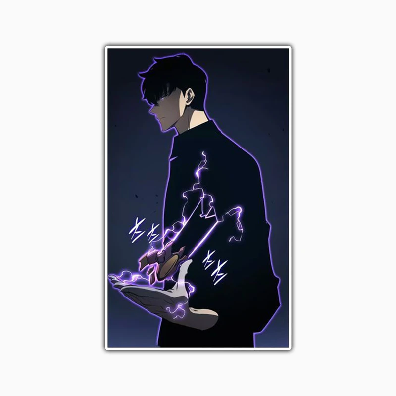 استیکر لپ تاپ و موبایل بووم طرح انیمه Solo Leveling مدل Sung کد MD74