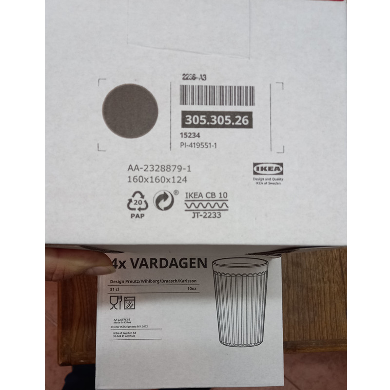 لیوان ایکیا مدل 305.305.26 بسته 4 عددی