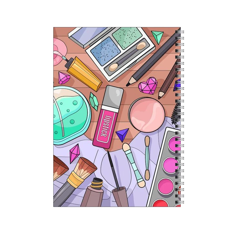 دفتر مشق 100 برگ بامبیلیپ طرح وسایل میکاپ کد 4942092