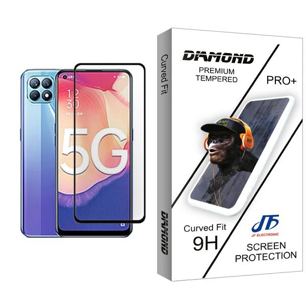 محافظ صفحه نمایش جی اف مدل Diamond Glass MIX001 مناسب برای گوشی موبایل اوپو Reno4 SE