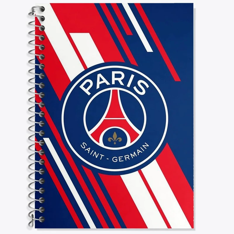 دفتر زبان 50 برگ خندالو مدل دو خط طرح باشگاه پاری سن ژرمن کد 26860