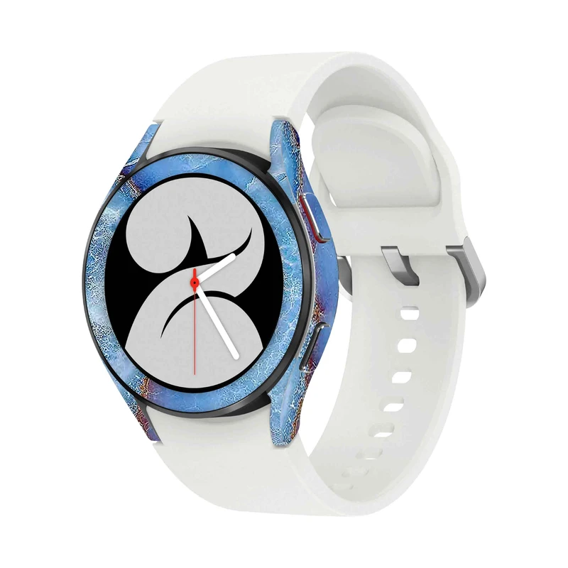  برچسب ماهوت طرح Blue-Ocean-Marble مناسب برای ساعت هوشمند سامسونگ Watch4 40mm