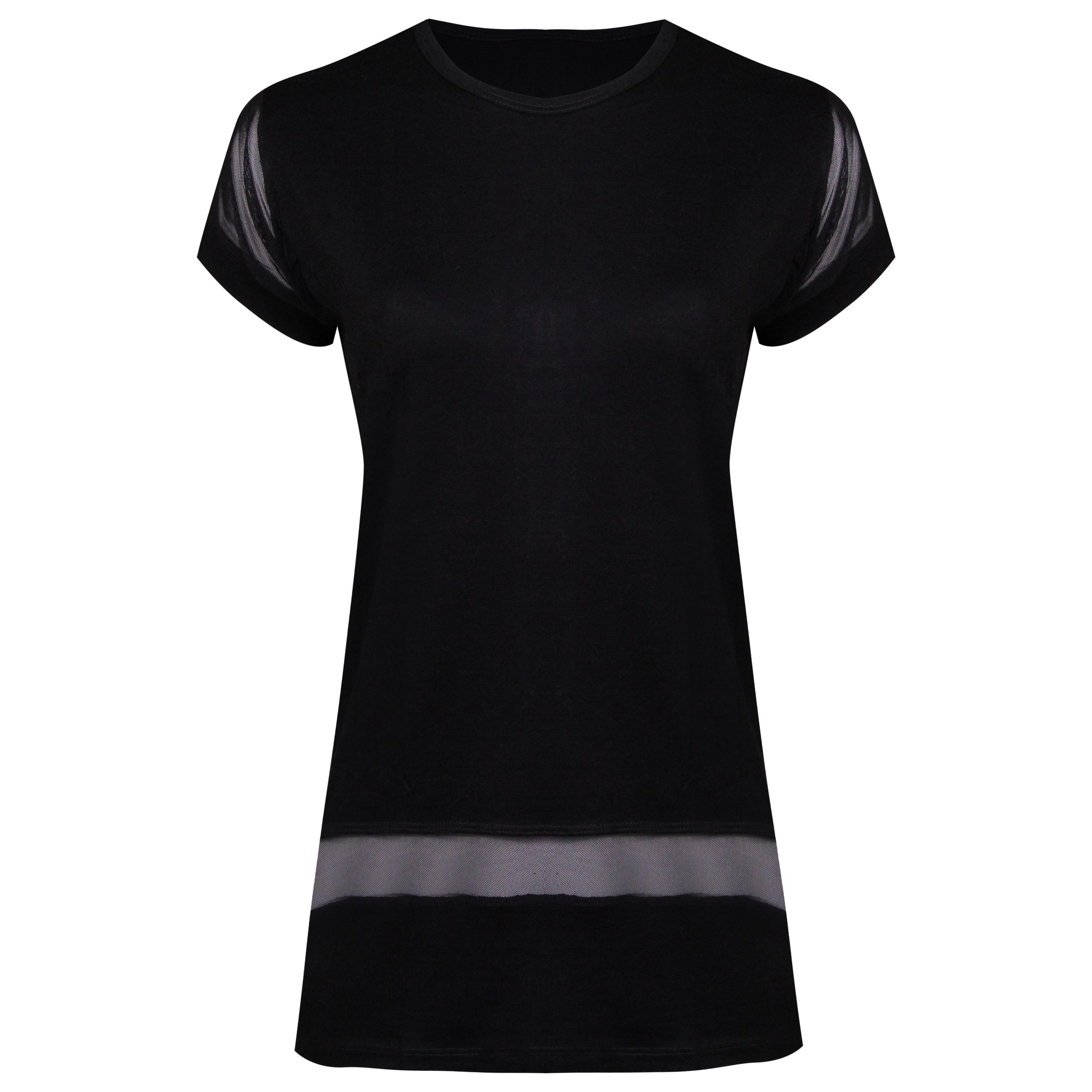 تی شرت آستین کوتاه ورزشی زنانه ماییلدا مدل 4060-2512 رنگ مشکی