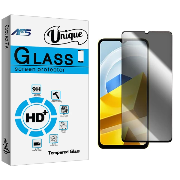 محافظ صفحه نمایش حریم شخصی ای اف اس مدل Unique مناسب برای گوشی موبایل شیائومی Poco M5