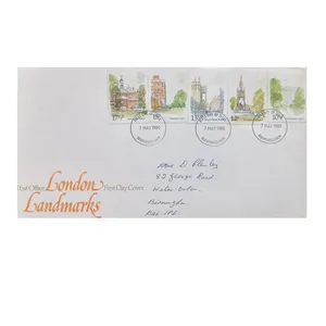 تمبر یادگاری مدل پاکت مهر روز انگلستان مجموعه 5 عددی