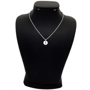 گردنبند نقره زنانه دلی جم مدل دایره X