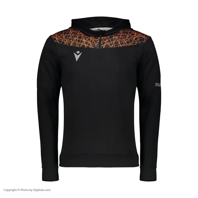 ست هودی و شلوار ورزشی مردانه مکرون مدل چندا رنگ مشکی