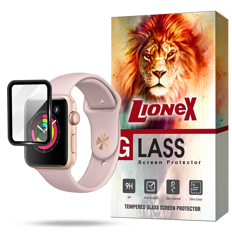 محافظ صفحه نمایش لایونکس مدل PMML20 مناسب برای اپل واچ  Watch Series 1 / Series 2 / Series 3 38 mm