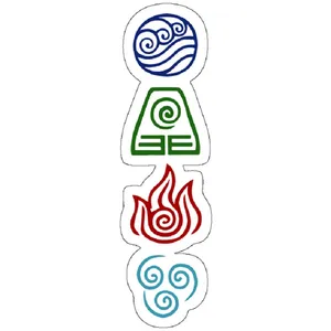 استیکر مدل Avatar Four Elements