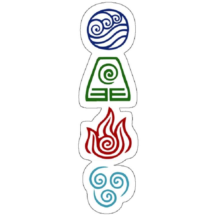 استیکر مدل Avatar Four Elements