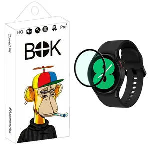 محافظ صفحه نمایش بوک مدل Transparent Round مناسب برای ساعت هوشمند سامسونگ Galaxy Watch 4 44mm