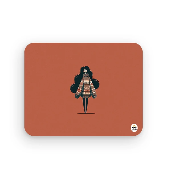 ماوس پد شادیت مدل دختر کیوت کد 011 سایز 24*19 سانتی متر