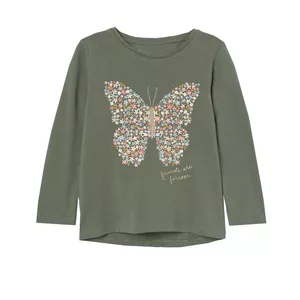 تی شرت آستین بلند دخترانه مدل پروانه کد 789