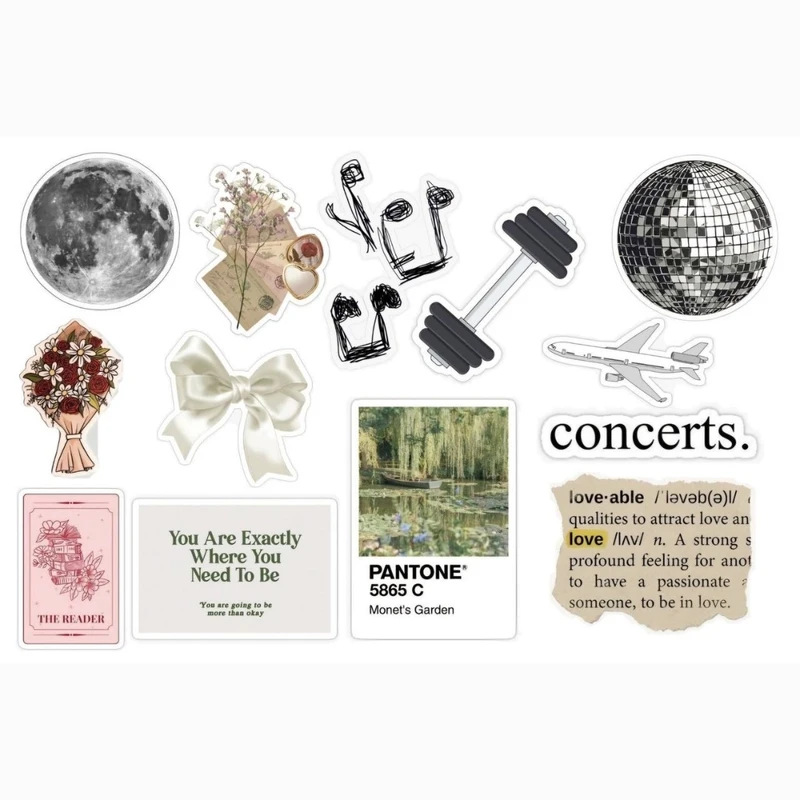 استیکر مدل متن نوشته مجموعه 13 عددی