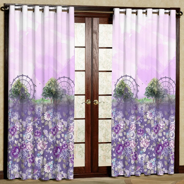 پرده مدل مخمل پانچی کد 7427 سایز 280x140 سانتی متر