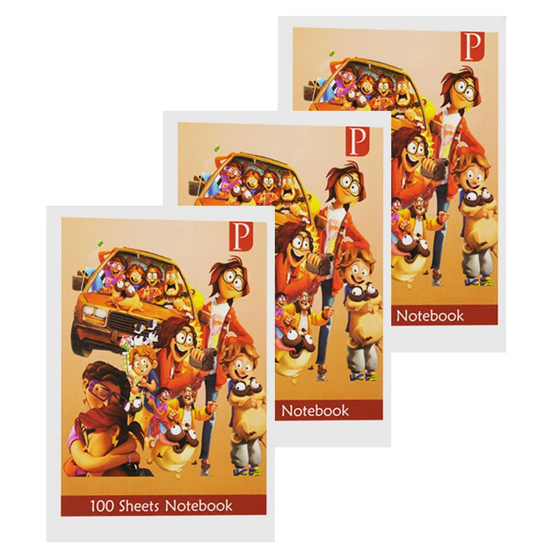 دفتر مشق 100 برگ مدل میشل ها مجموعه 3 عددی