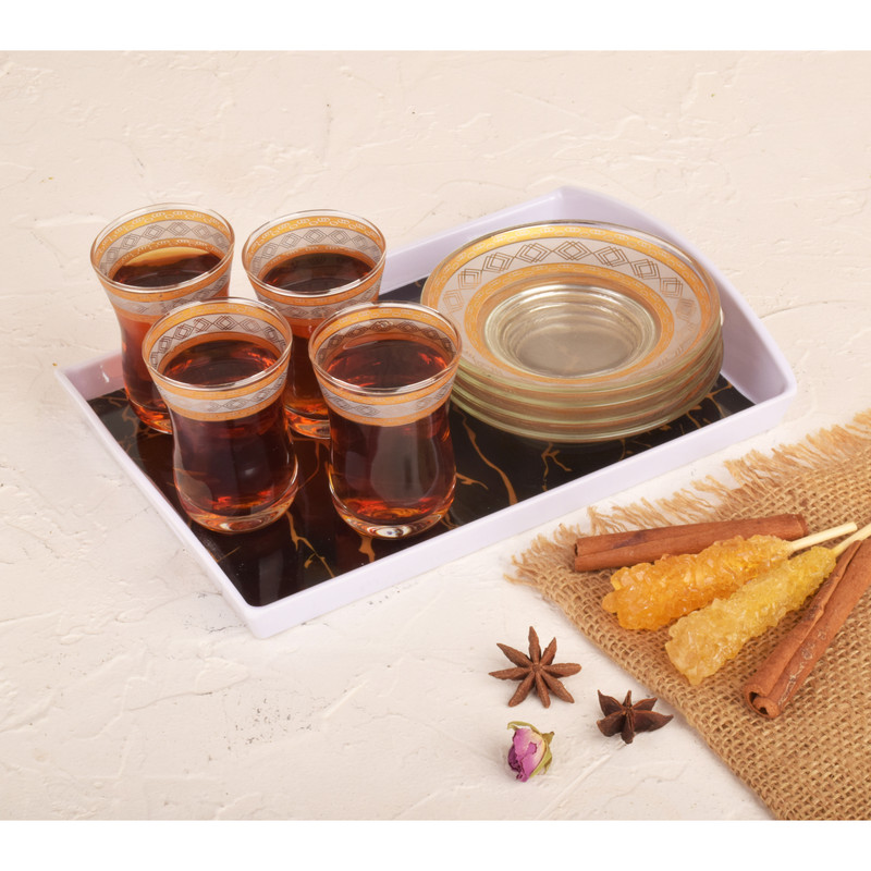 سینی مهروز مدل SE-9990-673 طرح مرمر