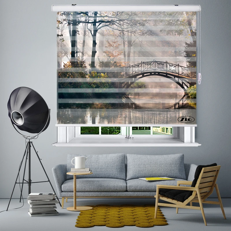  پرده زبرا زیو مدل L5034 سایز 100x150 سانتی متر