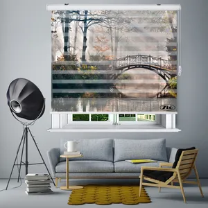  پرده زبرا زیو مدل L5034 سایز 200x150 سانتی متر