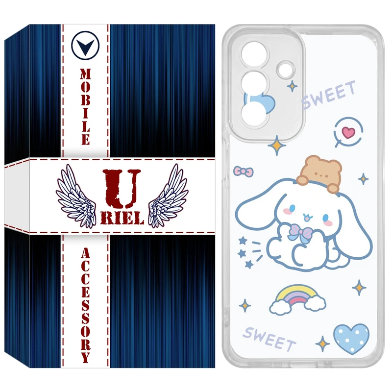 کاور یوریل مدل Clear کد 24 طرح خرگوش بامزه مناسب برای گوشی موبایل سامسونگ Galaxy A36