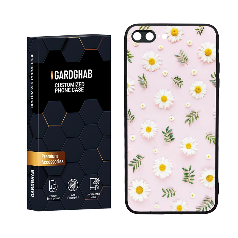 کاور گارد قاب مدل دورژله ای برگ مناسب برای گوشی موبایل اپل iPhone 7 Plus / 8 plus