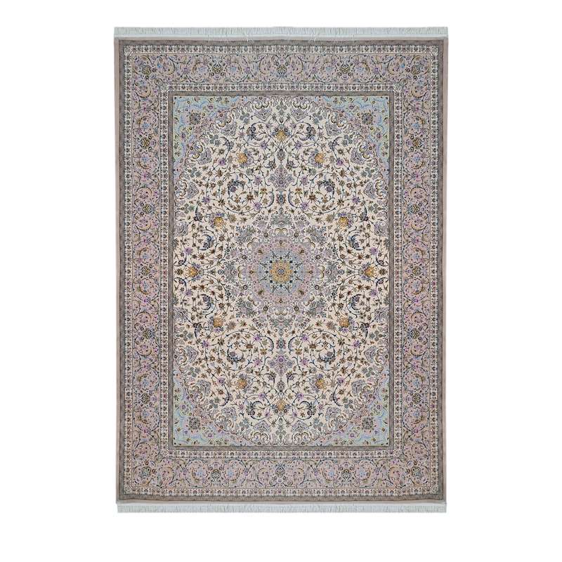 فرش دستبافت نه و نیم متری اصفهان کیوانداریان کد 633
