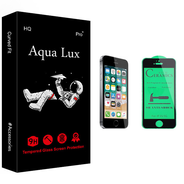 محافظ صفحه نمایش سرامیکی آکوا لاکس مدل +Pro مناسب برای گوشی موبایل اپل iPhone SE 2016