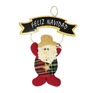 آویز تزیینی مدل بابانوئل کریسمس Feliz Navidad کد HT11