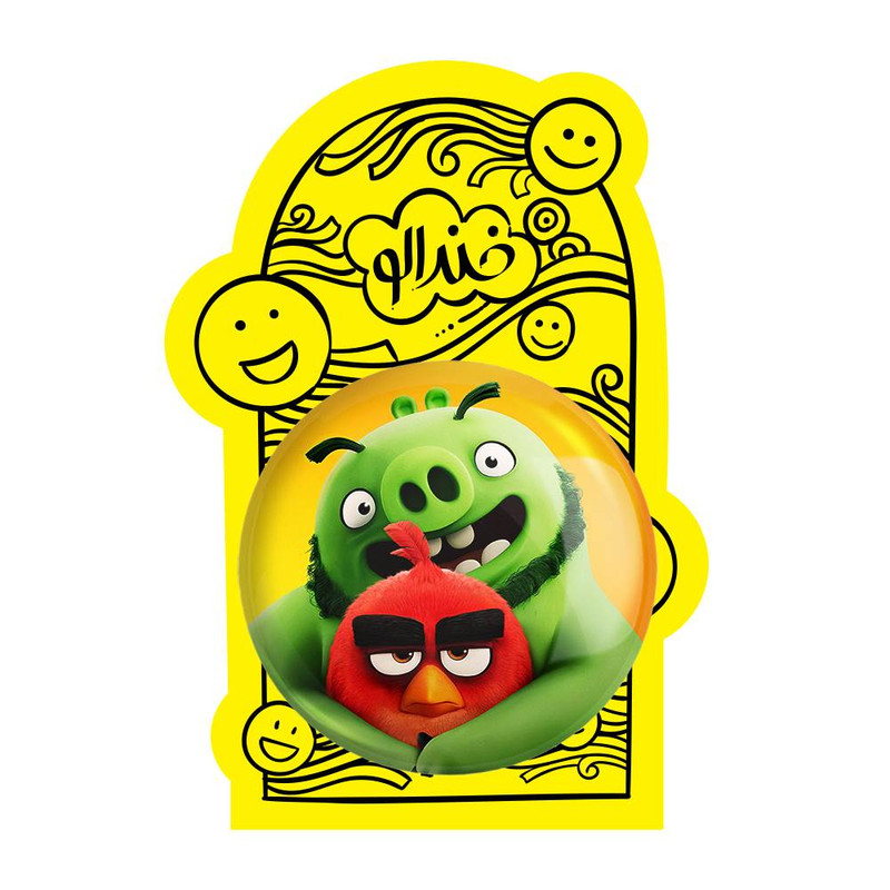 آینه جیبی خندالو مدل پرندگان خشمگین Angry Birds  کد 13867