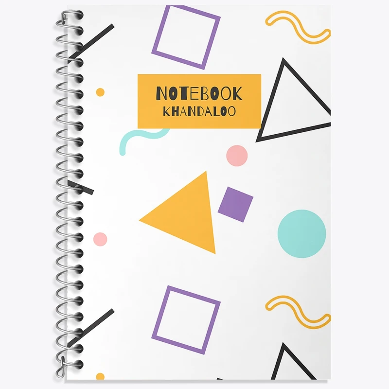 دفتر زبان 50 برگ خندالو مدل دو خط طرح فانتزی کد N1700